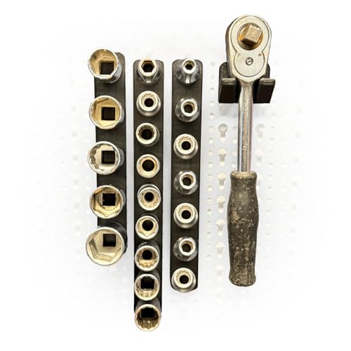 Naturalspring Werkzeug-Wandhalter für Küpper Lochwand Eurolochung Lochwand Zubehör Systemhalter Werkstattorganisation (Stecknüsse) von Naturalspring