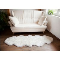 Naturasan Lammfell/Schaffell Vorleger Echter Natur - Teppich Duplo Duo | Aus 2 Lammfellen Sheepskin Rug Pelt, Farbe Weiß Naturasan Lammfell/Schaffell Vorleger Echter Natur - Teppich Duplo Duo | Aus 2 Lammfellen Sheepskin Rug Pelt, Farbe Weiß von NaturasanFellshop