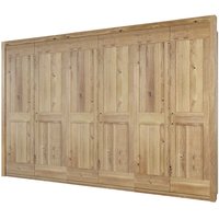 Premium Kleiderschrank in Asteichefarben 221 cm hoch - 57 cm tief von Nature Dream