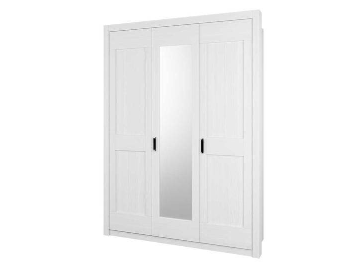 Schlafzimmer Kleiderschrank in Weiß einer Spiegeltür von Nature-Dream