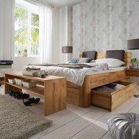 Schlafzimmer Programm modern aus Kernbuche Massivholz geölt (zweiteilig) von Nature Dream