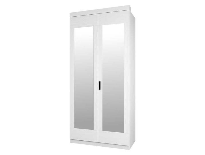 Spiegeltüren Kleiderschrank in Weiß Pinie furniert von Nature-Dream