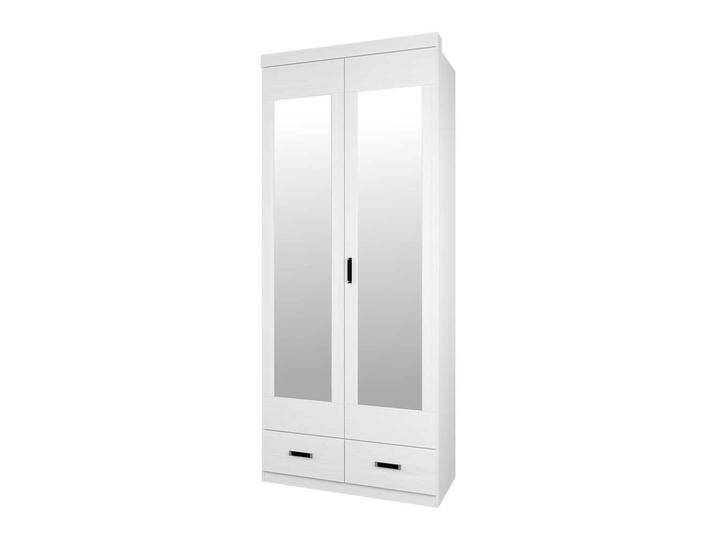 Spiegeltüren Kleiderschrank in Weiß Pinie furniert von Nature-Dream