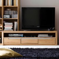 TV Lowboard aus Wildeiche Bianco modern von Nature Dream