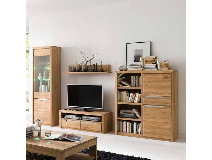 Wohnkombination aus Wildeiche Massivholz hell geölt (vierteilig) von Nature-Dream