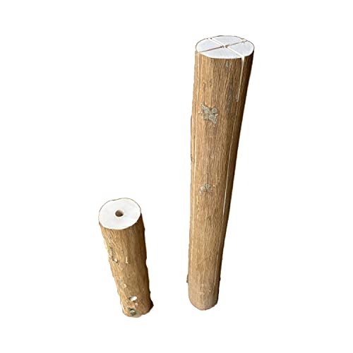 Holzfackel 3 STK.- Schwedenfeuer Baumfackel Finnfackel Garten Feuer Holz (Finnenfackel, 50 cm) von Nature LOUNGE