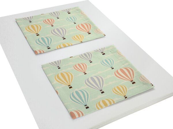 Nature by Adam Tischset 2er Pack aus 100% Bio-Baumwolle - Made in Germany - Balloons Nature by Adam Tischset 2er Pack aus 100% Bio-Baumwolle - Made in Germany - Balloons von Nature by Adam