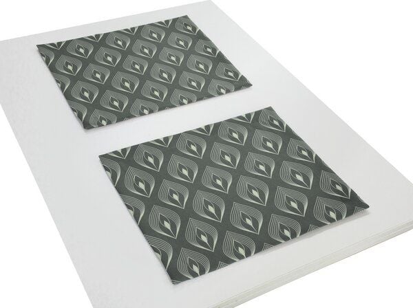Nature by Adam Tischset 2er Pack aus 100% Bio-Baumwolle - Made in Germany - Feathers von Nature by Adam