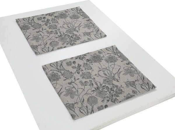 Nature by Adam Tischset 2er Pack aus 100% Bio-Baumwolle - Made in Germany - Flower Cuveé Light von Nature by Adam