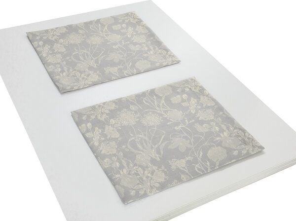 Nature by Adam Tischset 2er Pack aus 100% Bio-Baumwolle - Made in Germany - Flower Cuveé Light Nature by Adam Tischset 2er Pack aus 100% Bio-Baumwolle - Made in Germany - Flower Cuveé Light von Nature by Adam