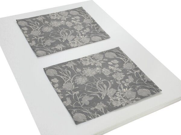 Nature by Adam Tischset 2er Pack aus 100% Bio-Baumwolle - Made in Germany - Flower Cuveé Light von Nature by Adam
