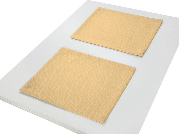 Nature by Adam Tischset 2er Pack aus 100% Bio-Baumwolle - Made in Germany - Graphic Ventus Light von Nature by Adam