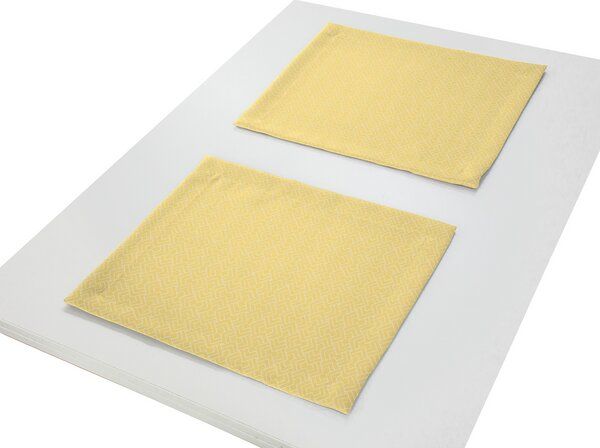 Nature by Adam Tischset 2er Pack aus 100% Bio-Baumwolle - Made in Germany - Graphic Ventus Light von Nature by Adam