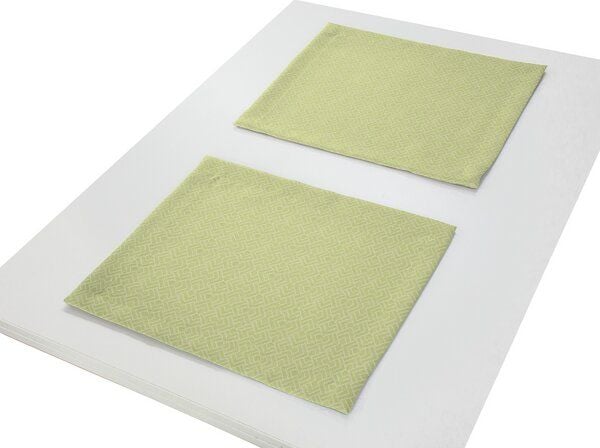 Nature by Adam Tischset 2er Pack aus 100% Bio-Baumwolle - Made in Germany - Graphic Ventus Light von Nature by Adam