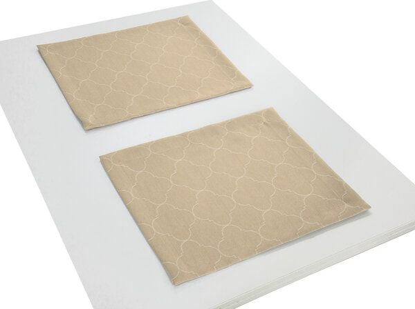 Nature by Adam Tischset 2er Pack aus 100% Bio-Baumwolle - Made in Germany - Indian Cortezada Light von Nature by Adam