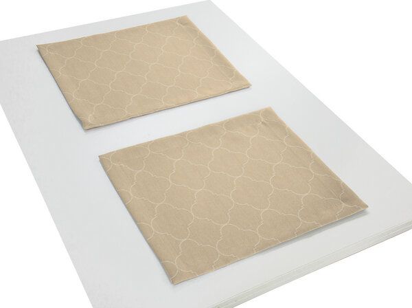 Nature by Adam Tischset 2er Pack aus 100% Bio-Baumwolle - Made in Germany - Indian Cortezada Light Nature by Adam Tischset 2er Pack aus 100% Bio-Baumwolle - Made in Germany - Indian Cortezada Light von Nature by Adam