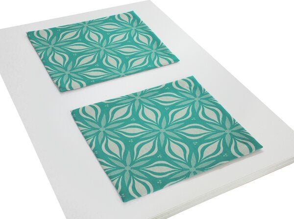 Nature by Adam Tischset 2er Pack aus 100% Bio-Baumwolle - Made in Germany - Retro Floret Nature by Adam Tischset 2er Pack aus 100% Bio-Baumwolle - Made in Germany - Retro Floret von Nature by Adam
