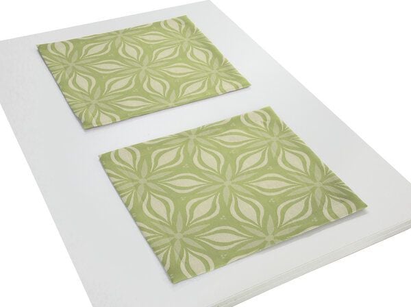 Nature by Adam Tischset 2er Pack aus 100% Bio-Baumwolle - Made in Germany - Retro Floret von Nature by Adam