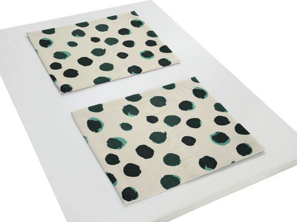 Nature by Adam Tischset 2er Pack aus Leinen und Bio-Baumwolle - Made in Germany - Dots von Nature by Adam
