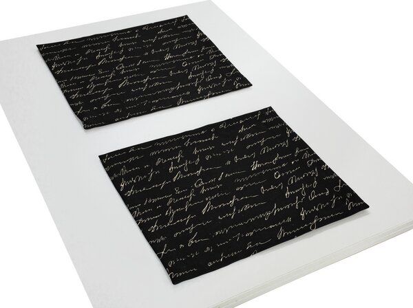 Nature by Adam Tischset 2er Pack aus Leinen und Bio-Baumwolle - Made in Germany - Scribble von Nature by Adam
