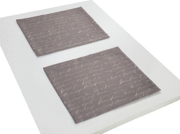 Nature by Adam Tischset 2er Pack aus Leinen und Bio-Baumwolle - Made in Germany - Scribble von Nature by Adam