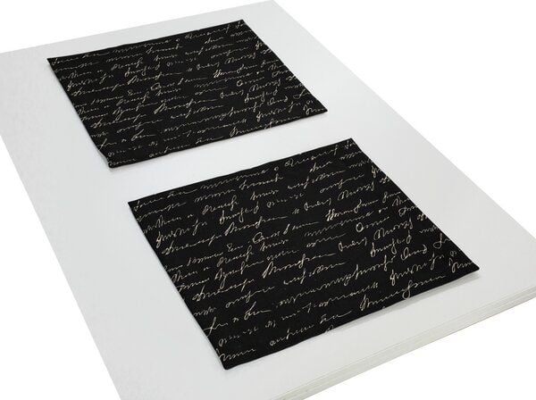 Nature by Adam Tischset 2er Pack aus Leinen und Bio-Baumwolle - Made in Germany - Scribble von Nature by Adam
