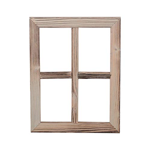 UNUS Deko Fenster aus Holz, Fensterrahmen im Vintage Design, Bilderrahmen rechteckig 35 x 27 x 1,5 cm von UNUS