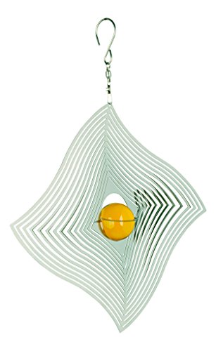 NATURE'S MELODY - Cosmo Windspiel DIAMANT-WELLE, ca. 8 Zoll / ca. 20 cm, silberfarben NATURE'S MELODY - Cosmo Windspiel DIAMANT-WELLE, ca. 8 Zoll / ca. 20 cm, silberfarben von Nature's Melody