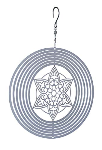 NATURE'S MELODY - Cosmo Windspiel MANDALA - ca. 8 Zoll / ca. 20 cm, silberfarben NATURE'S MELODY - Cosmo Windspiel MANDALA - ca. 8 Zoll / ca. 20 cm, silberfarben von Nature's Melody