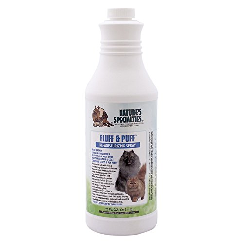 Nature's Specialties Fluff & Puff Feuchtigkeitsspendenden Hundespray - Pflegespray für Hunde - Versorgt Haut und Fell mit Feuchtigkeit durch Aloe Vera für trockene Haut, 946ml von Nature?s Specialties Mfg