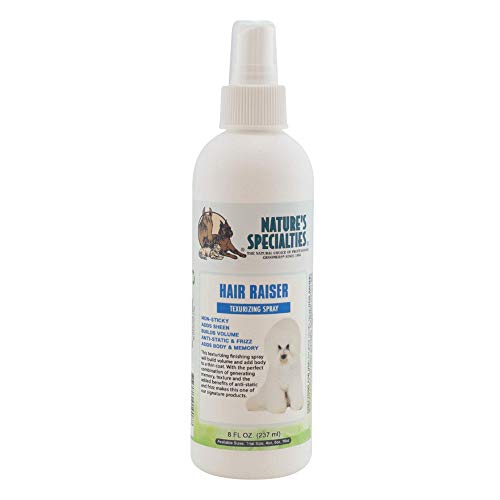 Nature's Specialties Hair Raiser Texturierungsspray für Hunde - Pflegespray für Hunde - Verleiht dem Fell Volumen & Glanz - Antistatik und Frizz - Nicht klebende Formel, 237ml von Nature?s Specialties Mfg