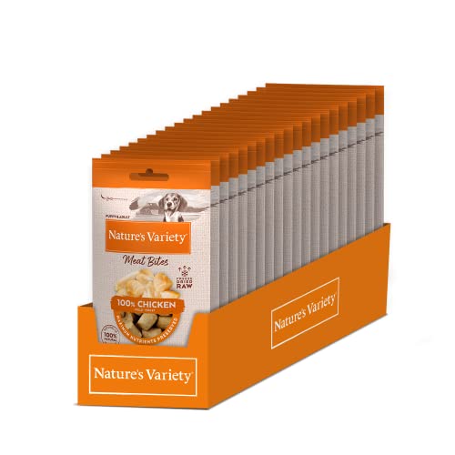 Nature's Variety – Freezed Dried – Gefriergetrocknete Hühnerbissen für Hunde – Box mit 20 x 20 g – insgesamt 400 g Nature's Variety – Freezed Dried – Gefriergetrocknete Hühnerbissen für Hunde – Box mit 20 x 20 g – insgesamt 400 g von Nature's Variety