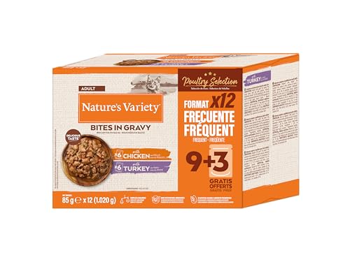 Nature's Variety Snacks in Sauce, Nassfutter für Katzen, Fleischsorte: 48 Beutel à 85 g von Nature's Variety