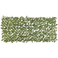 Spalier mit künstlichen Lorbeerblättern 90x180 cm Grün Blätter Nature Mehrfarbig von Nature