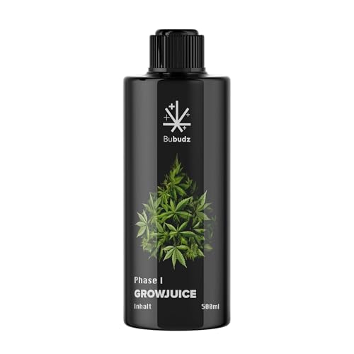 Bubudz Grow Juice | Cannabis Dünger für die Wachstumsphase | Indoor & Outdoor für Hanf Pflanzen | Biologischer & Veganer Grow Dünger | 500 ml von NatureHolic
