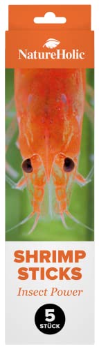 NatureHolic - Garnelenlutscher „InsektenPower“ I hochwertiges Insektenprotein I toller Knabberspaß I ideal zur Handfütterung I hervorragende Verdaulichkeit I 5 stk von NatureHolic
