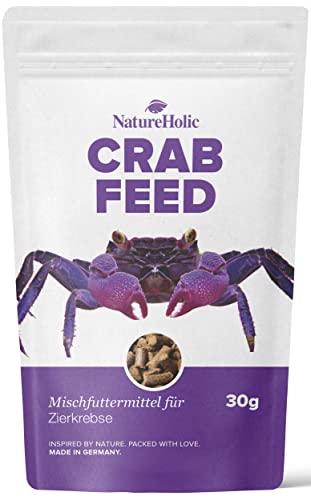 NatureHolic - Krabbenfeed I Krabbenfutter I hochwertige natürliche Zutaten I Made in Germany I für Krabben im Terrarium, Paludarium, Aquaterrarium und Aquarium NatureHolic - Krabbenfeed I Krabbenfutter I hochwertige natürliche Zutaten I Made in Germany I für Krabben im Terrarium, Paludarium, Aquaterrarium und Aquarium von NatureHolic