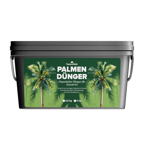 NatureHolic | Palmendünger | Pellet Volldünger für Grünpflanzen | Für Hanfpalme & Garten | Organischer NPK Dünger | 2.5 kg von NatureHolic