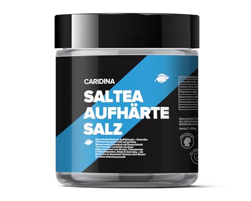 NatureHolic Saltea Caridina | Aufhärtesalz für Garnelen aus Weichwasser Aquarium | Perfekt für Caridina Garnelen | Optimal für Aquarienpflanzen | Mit zusätzlichem Magnesium | Menge 250 g von NatureHolic