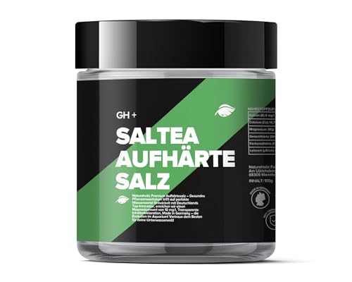 NatureHolic Saltea GH+ | Aufhärtesalz zur Erhöhnung der Gesamthärte | Für gezieltes Aufhärten im Aquarium | Optimal für Aquarienpflanzen| Remineralisiert Osmosewasser | Menge 100 g von NatureHolic