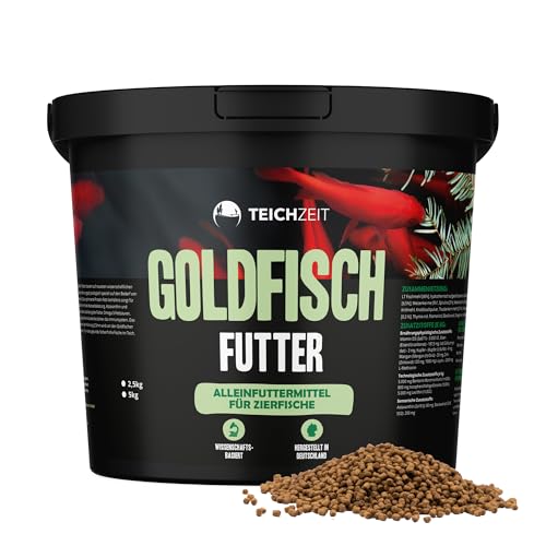 Teichzeit Goldfischfutter I Futter für Goldfische und Teichfische I Keine minderwertigen Füllstoffe I hochwertige Zusätze I Made in Germany I 1000 ml von NatureHolic