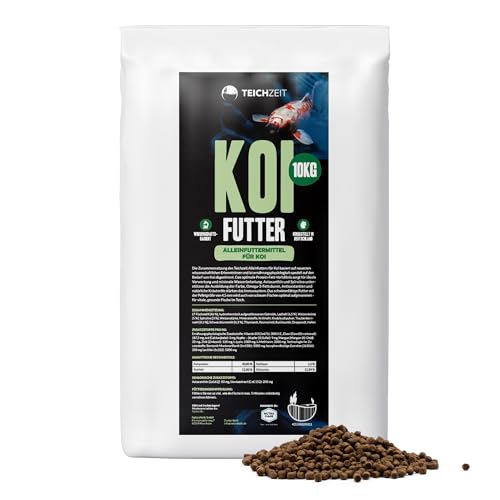 Teichzeit Koi Futter I hochwertige Zusätze wie Krill, Astaxanthin und Spirulina I exakt auf den Bedarf von Koi abgestimmt I Made in Germany I 0,5 kg von NatureHolic
