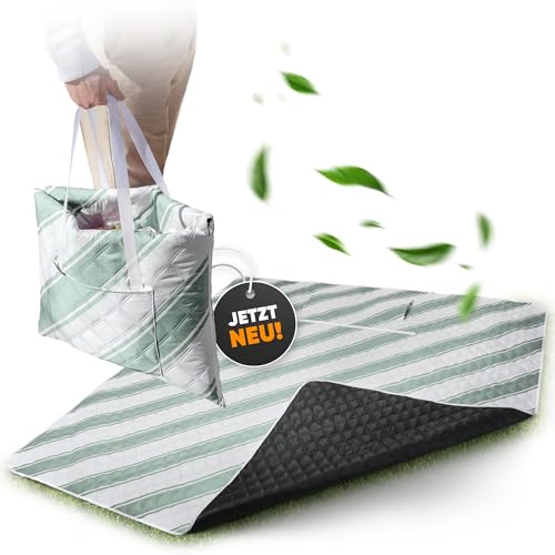 Picknickdecke wasserdicht 200x200cm isoliert & gepolstert - Stranddecke sandfrei – ideal für Camping, Strand, Festivals, Kinder und Parks - Ultra leichte Faltbare & waschbare – Outdoordecke XXL Picknickdecke wasserdicht 200x200cm isoliert & gepolstert - Stranddecke sandfrei – ideal für Camping, Strand, Festivals, Kinder und Parks - Ultra leichte Faltbare & waschbare – Outdoordecke XXL von NatureLiving