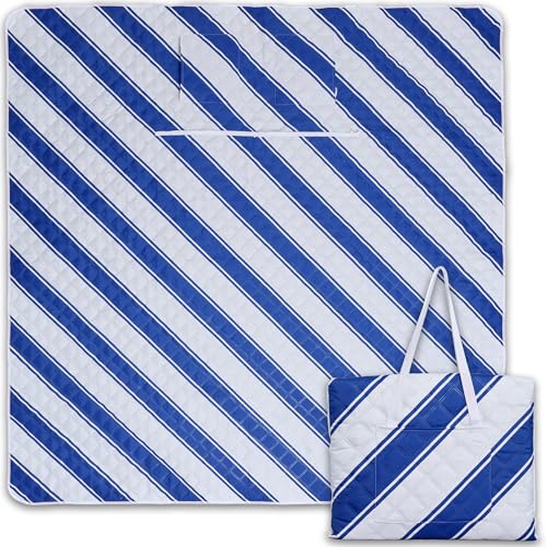 Picknickdecke wasserdicht 200x200cm isoliert & gepolstert - Stranddecke sandfrei – ideal für Camping, Strand, Festivals, Kinder und Parks - ultra leichte faltbare & waschbare – Outdoordecke XXL Picknickdecke wasserdicht 200x200cm isoliert & gepolstert - Stranddecke sandfrei – ideal für Camping, Strand, Festivals, Kinder und Parks - ultra leichte faltbare & waschbare – Outdoordecke XXL von NatureLiving