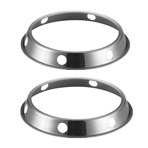 NatureMan Wok-Ring ist geeignet für alle Woks, Pfannen, Stahl-Wok-Regal, 19,4 cm und 24,9 cm, wendbare Größe, Küchenutensilien (2 Stück) von NatureMan