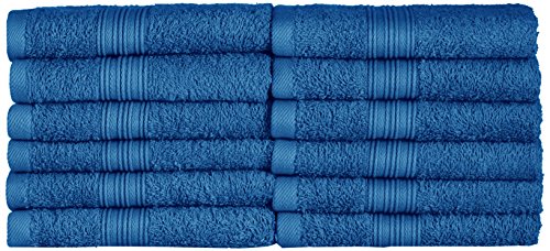 NatureMark 12er Pack Gästetücher Premium Qualität 30x50cm GÄSTEHANDTUCH Frottiertuch-Set 100% Baumwolle Farbe: Royal Blau von NatureMark