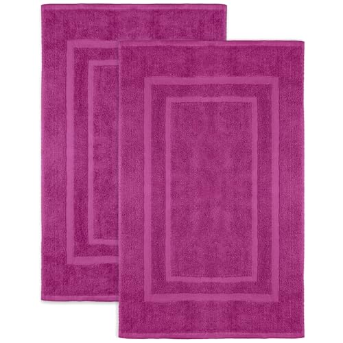 NatureMark 2er Pack Badvorleger Badematte | Premium Qualität | 100% Baumwolle | 50 x 80 cm | Duschvorleger Duschmatte Doppelpack | Farbe: Pink NatureMark 2er Pack Badvorleger Badematte | Premium Qualität | 100% Baumwolle | 50 x 80 cm | Duschvorleger Duschmatte Doppelpack | Farbe: Pink von NatureMark