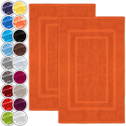 NatureMark 2er Pack Badvorleger | Premium Qualität | 100% Baumwolle | 50 x 80 cm | Duschvorleger Duschmatte Doppelpack | Farbe: Terrakotta NatureMark 2er Pack Badvorleger | Premium Qualität | 100% Baumwolle | 50 x 80 cm | Duschvorleger Duschmatte Doppelpack | Farbe: Terrakotta von NatureMark