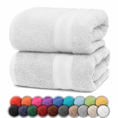 NatureMark 2er Pack DUSCHTÜCHER Premium Qualität 70x140cm DUSCHTUCH Dusch-Handtuch Doppelpack Farbe: Weiß NatureMark 2er Pack DUSCHTÜCHER Premium Qualität 70x140cm DUSCHTUCH Dusch-Handtuch Doppelpack Farbe: Weiß von NatureMark