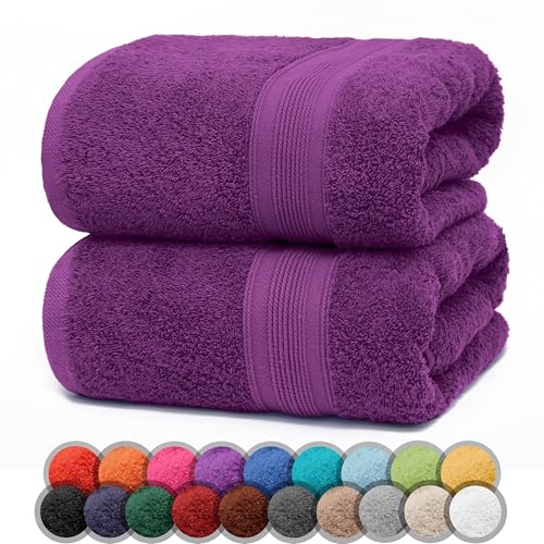 NatureMark 2er Pack DUSCHTÜCHER Premium Qualität 70x140cm DUSCHTUCH Dusch-Handtuch Doppelpack Farbe: Lila NatureMark 2er Pack DUSCHTÜCHER Premium Qualität 70x140cm DUSCHTUCH Dusch-Handtuch Doppelpack Farbe: Lila von NatureMark